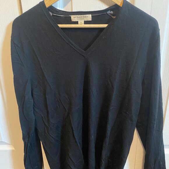 Classic Burberry V-Neck Sweater